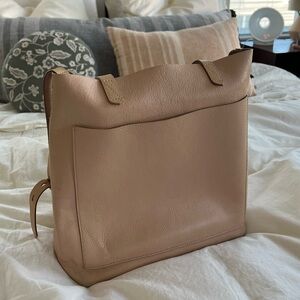 Madewell Tan Leather Tote Bag